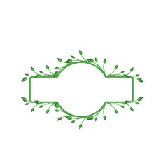 Vector concept green photo frame. Blank template to decorate the image and photo. Modern elegant graphic design.