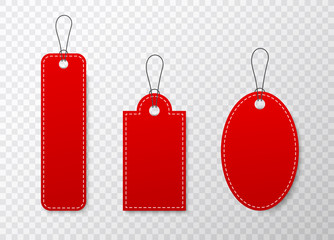 Set of sale tags and labels, template shopping labels. Blank, discount and price tags on paper. Special offer. Vintage. Vector illustration.