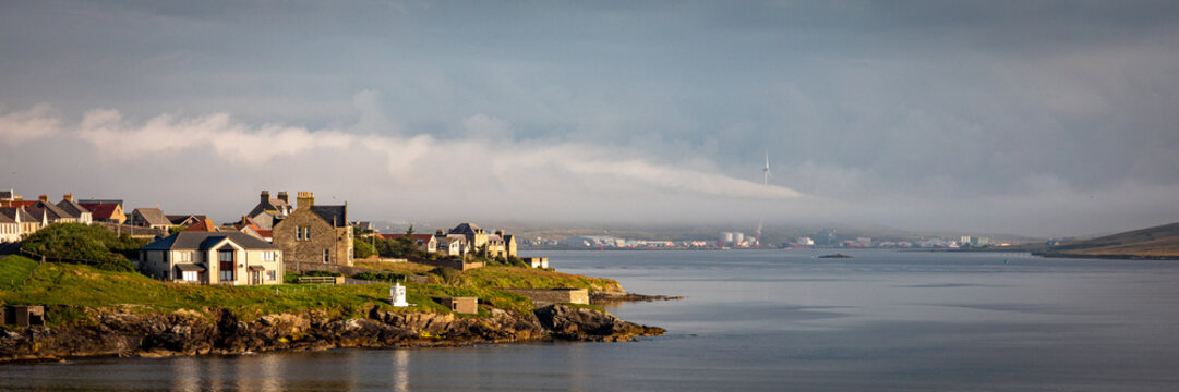 Lerwick, the capital of The Shetland Isles, Scotland.