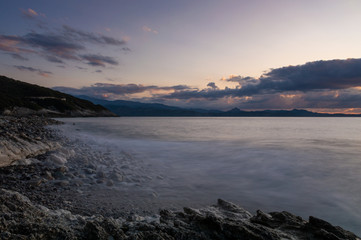 Obraz premium Dreamy sunset blue hour