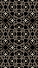 Ornate geometric pattern and abstract multicolored background