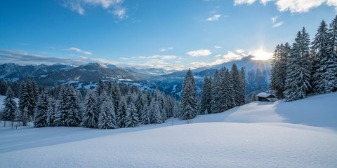 Winter in den Alpen
