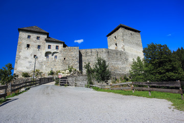 Fototapeta na wymiar medieval kaprun castle in austrian alps, sate of salzburg