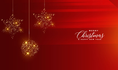 Fototapeta na wymiar Christmas Sparkling banner background 