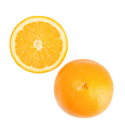 America orange isolated on white background.