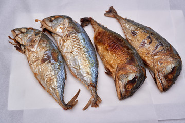 Fried mackerel