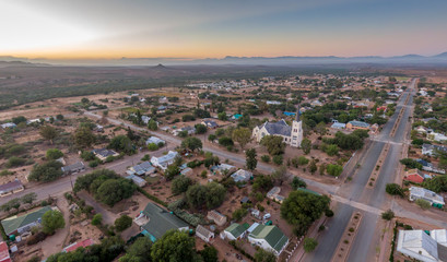 Steytlerville, a small town in the arid and desolate Karoo area of South Africa.
