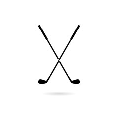 Golf icon isolated on white background 