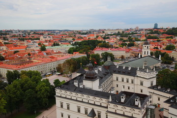 Vilnius cityscape from the Gediminas Castle Tower, Vilnius, Lithuania