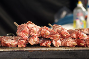 Fleischspieße vom Grill als Fingerfood