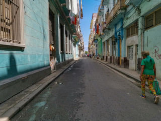 Street in the city of Havana, Cuba