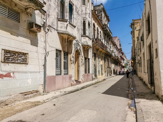 Street in the city of Havana, Cuba