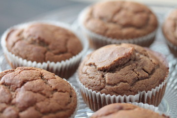 muffin à la farine de châtaigne et miel