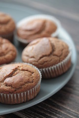 muffin à la farine de châtaigne et miel