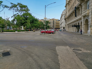Street in the city of Havana, Cuba
