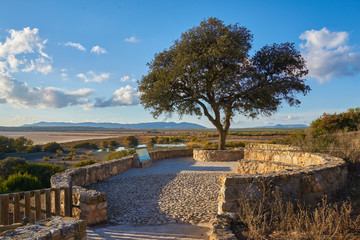 Visitor center in the lagoon of Fuente de Piedra. Malaga