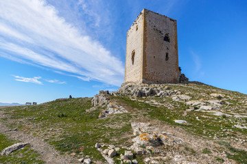 Fototapeta na wymiar Castillo de la Estrella (Hisn Atiba) de Teba, Málaga