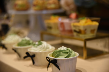 Homemade cheesecake with fresh berries and mint for dessert - healthy organic summer dessert pie cheesecake. Cheese cake.Afternoon tea