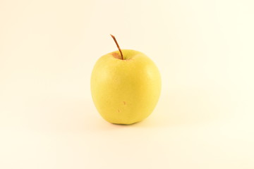 green apple on white background