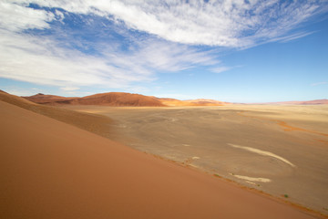 Fototapeta na wymiar sand dunes in the desert of Namibia Sossusvlei