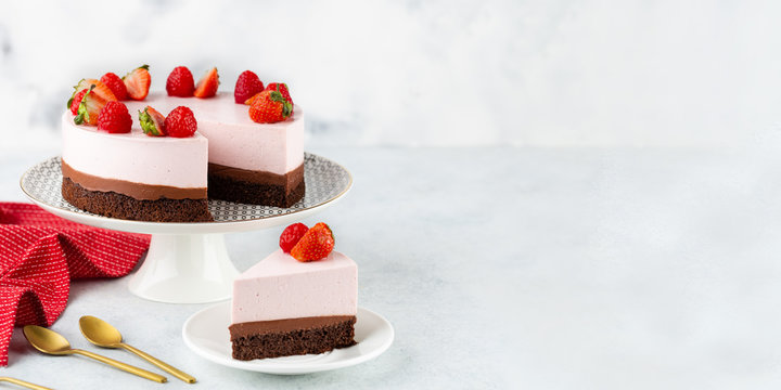 Celebration Cake On A Cake Stand