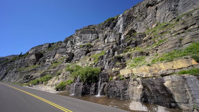 Weeping Wall of Logan Pass
