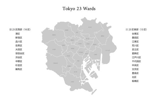 Tokyo 23Wards Map