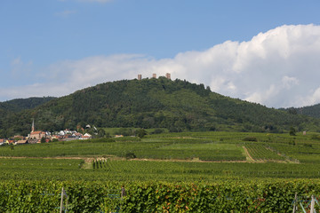 the old town of Husseren les chateaux