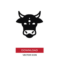 Animal vector icon in modern style for web site and mobile app