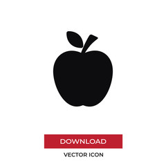 Apple vector icon in modern style for web site and mobile app