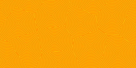 Abstract background of concentric circles in orange colors