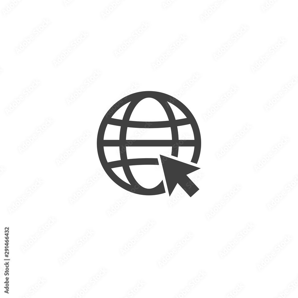 Poster internet icon in black color on a white background