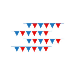 Fototapeta premium Circus flag graphic design template vector isolated