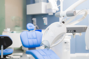 Teeth whitening device in the dental clinic