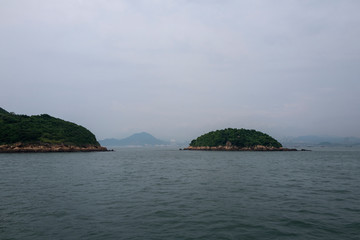 Fototapeta premium 香港から島へ