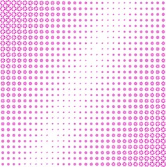 White background with floristic pattern