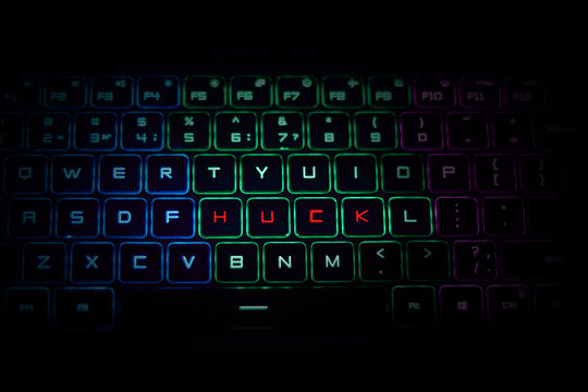 huck written rgb led keyboard buttons