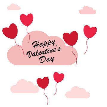 Valentine day card, love beautifil design vector illustration