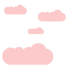 Sky background clouds, nature design vector illustration