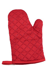 red cooking glove used for heat protection