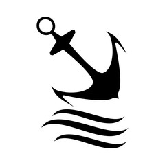anchor icon vector design template