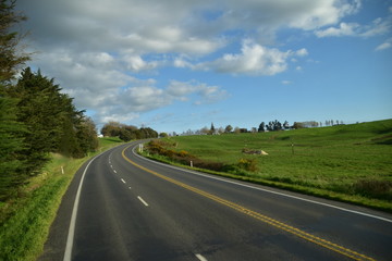 Fototapeta na wymiar Highway in North Island, New Zealand