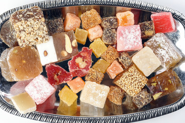 Turkish Delight sweet desert colorful verity