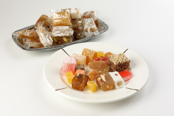 Turkish Delight sweet desert colorful verity