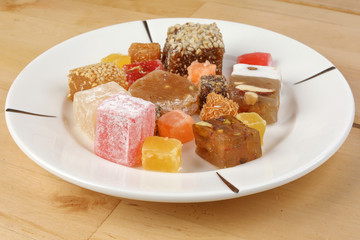 Turkish Delight sweet desert colorful verity
