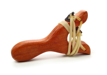 Slingshot on white background
