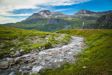 Fototapeta na wymiar River Fluo in Trollheimen mountains,Norway.