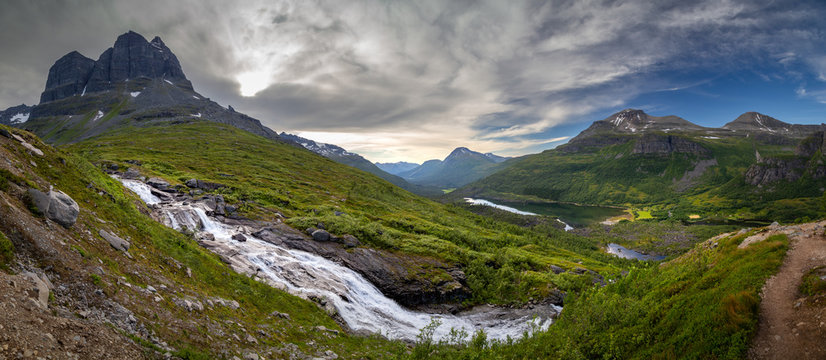 River Fluo in Trollheimen mountains,Norway.