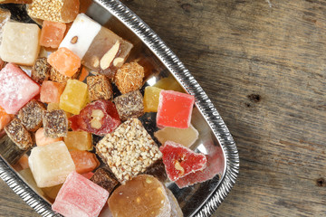 Turkish Delight sweet desert colorful verity