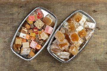 Turkish Delight sweet desert colorful verity